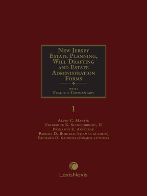 cover image of New Jersey Estate Planning, Will Drafting and Estate Administration Forms